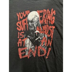 Netflix Horror Graphic T Shirt 3XL Black Red Creepy Monster Oversized Tee